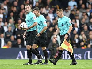 Leeds United V Arsenal 2022-23 Prints: Premier League: Leeds United vs. Arsenal - Referees Prepare for Kick-off (October 2022)
