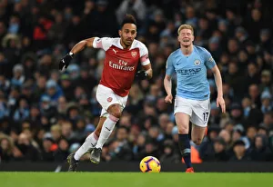Premier League Rivalry: Aubameyang vs. De Bruyne - Manchester Derby Showdown