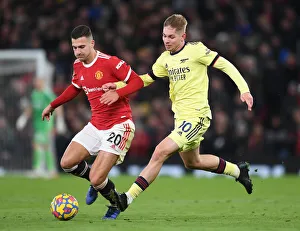 Manchester United V Arsenal 2020-21 Prints: Premier League Rivalry: Manchester United vs. Arsenal - Battle at Old Trafford