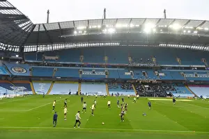 Manchester City V Arsenal 2019-20 Prints: Premier League Showdown: Arsenal vs Manchester City - Warm-Up at Etihad Stadium