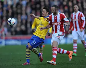 Stoke City V Arsenal 2013-14 Prints: Premier League Showdown: Arsenal vs Stoke City at Britannia Stadium (March 2014)