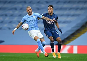 Premier League Showdown: Aubameyang vs. Walker - Manchester City vs. Arsenal (2020-21)