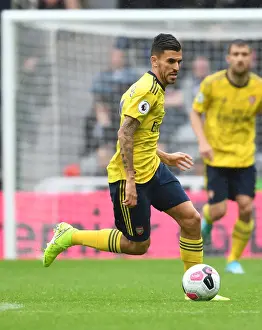 Newcastle United V Arsenal 2019-20 Prints: Premier League Showdown: Dani Ceballos in Action - Newcastle United vs. Arsenal (2019-20)