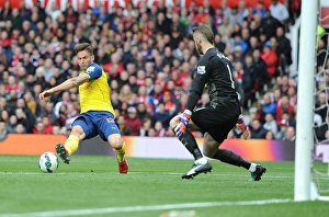 Manchester United V Arsenal 2014-15 Prints: Premier League Showdown: Manchester United vs. Arsenal (2014-15) - Old Trafford Clash