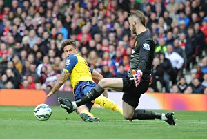 Manchester United V Arsenal 2014-15 Prints: Premier League Showdown: Manchester United vs. Arsenal (2014-15) - Old Trafford Battle