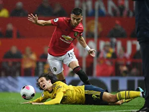 Premier League Showdown: Manchester United vs. Arsenal - A Battle of Wits and Skills (2019-20): Matteo Guendouzi vs. Andreas Pereira Clash at Old Trafford