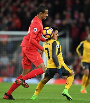 Liverpool V Arsenal 2016-17 Prints: Premier League Showdown: Sanchez vs. Matip - Arsenal vs. Liverpool