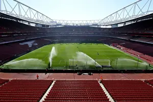 Arsenal V Southampton 2018-19 Prints: Preparing the Emirates Stadium Turf: Arsenal's Battlefield against Southampton (2018-19)