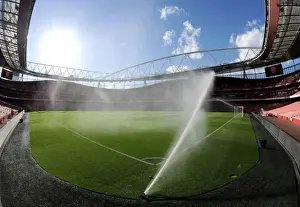 Arsenal V Burnley 2014/15 Prints: Preparing the Perfect Pitch: Arsenal vs Burnley (2014/15)