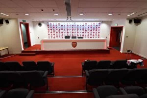 Images Dated 12th August 2018: Press Conference Room. Arsenal 0: 2 Manchester City. Premier League. Emirates Stadium