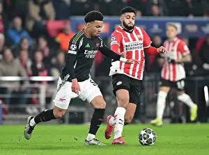 PSV Eindoven V Arsenal 2024-25 Prints: PSV Eindhoven v Arsenal FC - UEFA Champions League 2024/25 Round of 16 First Leg