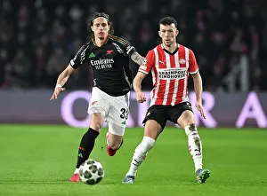 PSV Eindoven V Arsenal 2024-25 Prints: PSV Eindhoven v Arsenal FC - UEFA Champions League 2024/25 Round of 16 First Leg