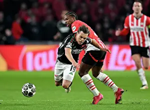 PSV Eindoven V Arsenal 2024-25 Prints: PSV Eindhoven v Arsenal FC - UEFA Champions League 2024/25 Round of 16 First Leg