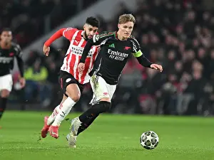 PSV Eindoven V Arsenal 2024-25 Prints: PSV Eindhoven v Arsenal FC - UEFA Champions League 2024/25 Round of 16 First Leg