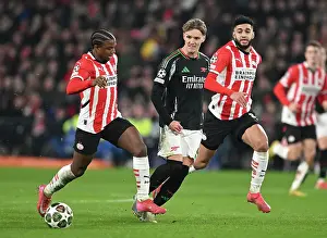 PSV Eindoven V Arsenal 2024-25 Prints: PSV Eindhoven v Arsenal FC - UEFA Champions League 2024/25 Round of 16 First Leg
