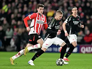 PSV Eindoven V Arsenal 2024-25 Prints: PSV Eindhoven v Arsenal FC - UEFA Champions League 2024/25 Round of 16 First Leg