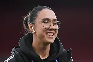 Arsenal Women V Bayern Munich Frauen 2022-23 Prints: Quarter-Final Showdown: Arsenal Women vs Bayern Munich in UEFA Champions League at Emirates Stadium