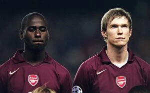 Arsenal v Ajax 2005-6 Collection: Quincy Owusu-Abeyie and Alex Hleb (Arsenal). Arsenal 0: 0 Ajax