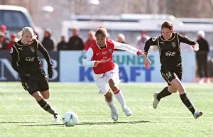 Rachel Yankey (Arsenal) Anna Paulson and Lise Klaveness (Umea)