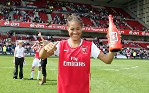Arsenal Ladies v Leeds United Ladies Womens FA Cup Final Collection: Rachel Yankey (Arsenal) celebrates after the match
