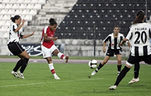 POAK Thessaloniki v Arsenal Ladies 2009-10 Collection: Rachel Yankey her and Arsenals 1st goal