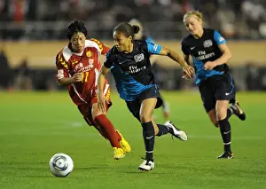 Rachel Yankey vs Megumi Takase: A Draw in Charity Match between Arsenal Ladies and INAC Kobe at Nishigaoka Stadium, Tokyo (November 30, 2011)
