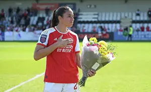 Arsenal Women V Aston Villa Women 2022-23 Prints: Rafaelle Bids Farewell: Arsenal Star's Emotional Final Match Against Aston Villa (2022-23)