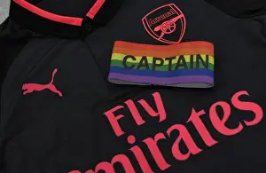 Burnley V Arsenal 2017-18 Prints: Rainbow Armband: Arsenal's Statement of Solidarity in Burnley v Arsenal (2017-18)