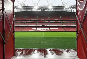 Rainy Premier League Clash: Arsenal vs. Nottingham Forest at Emirates Stadium (2022-23)