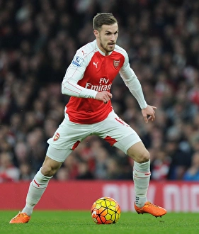 Arsenal V Chelsea 2015-16 Prints: Ramsey in Action: Arsenal vs Chelsea, Premier League 2015-16