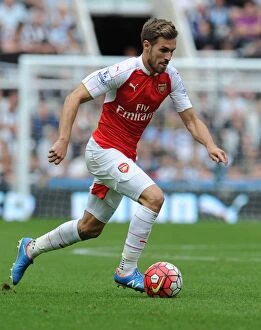 Newcastle United v Arsenal 2015-16 Collection: Ramsey in Action: Arsenal vs. Newcastle United, Premier League 2015-16