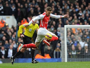 Tottenham Hotspur V Arsenal 2014-15 Prints: Ramsey in Action: Arsenal vs. Tottenham, Premier League 2014-15