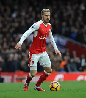 Arsenal V Tottenham Hotspur 2016-17 Prints: Ramsey in Action: Arsenal vs. Tottenham Rivalry at Emirates Stadium (2016-17)