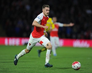 Watford V Arsenal 2015/16 Prints: Ramsey in Action: Arsenal vs. Watford, Premier League 2015/16
