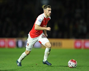 Watford V Arsenal 2015/16 Prints: Ramsey in Action: Arsenal vs. Watford, Premier League 2015/16