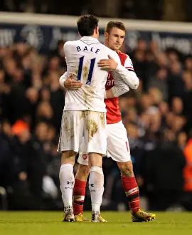 Tottenham Hotspur V Arsenal 2012-13 Prints: Ramsey and Bale: A Football Rivalry Unveiled (Tottenham Hotspur vs Arsenal, 2012-13)