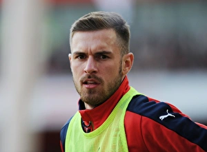 Arsenal V Crystal Palace 2015-16 Prints: Ramsey Fights for Possession: Arsenal vs. Crystal Palace, 2015-16 Premier League
