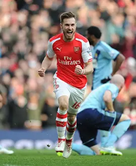 Arsenal V West Ham United 2014/15 Prints: Ramsey Scores His Second: Arsenal's Victory Over West Ham in 2015 Premier League