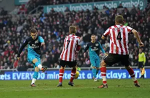 Sunderland V Arsenal 2011-12 Prints: Ramsey Strikes: Arsenal Takes the Lead over Sunderland in Premier League Clash