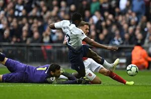 Tottenham Hotspur v Arsenal 2018-19 Collection: Ramsey Stuns Spurs: The Dramatic Goal That Shifted the Premier League Tide at Wembley (2019)