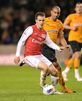 Wolverhampton Wanderers V Arsenal 2011-12 Prints: Ramsey Surges Past Henry: Arsenal's Midfield Masterclass vs