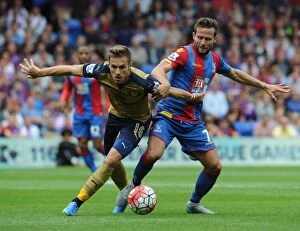 Images Dated 16th August 2015: Ramsey vs. Cabaye: A Premier League Showdown - Arsenal vs. Crystal Palace (2015-16)