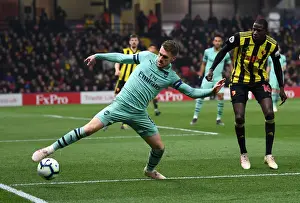 Ramsey vs. Doucoure: Intense Battle between Arsenal's Ramsey and Watford's Doucoure in the Premier League