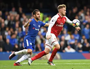 Chelsea V Arsenal 2017-18 Prints: Ramsey vs. Fabregas: Battle of the Midfield Maestros - Chelsea vs