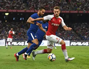 Arsenal V Chelsea - Pre Season 2017-18 Prints: Ramsey vs. Fabregas: A Clash of Arsenal Legends in Beijing's Pre-Season Friendly (Arsenal v Chelsea)