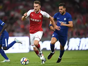 Arsenal V Chelsea - Pre Season 2017-18 Prints: Ramsey vs. Fabregas: A Clash of Champions - Arsenal v Chelsea Pre-Season 2017-18