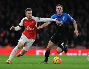 Arsenal V Bournemouth 2015-16 Prints: Ramsey vs Gosling: A Footballing Battle at the Emirates (December 2015)