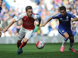 Chelsea V Arsenal 2015-16 Prints: Ramsey vs. Hazard: A Premier League Showdown