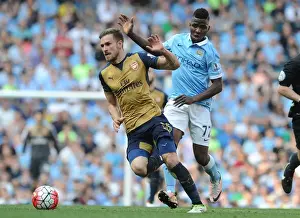 Manchester City V Arsenal 2105-16 Prints: Ramsey vs. Iheanacho: Clash of the Stars in Manchester City vs