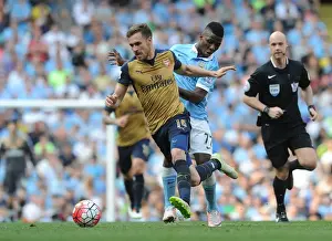 Manchester City V Arsenal 2105-16 Prints: Ramsey vs Iheanacho: A Premier League Showdown - Manchester City vs Arsenal